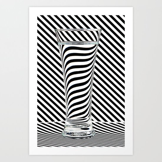 Striped Water Art Print