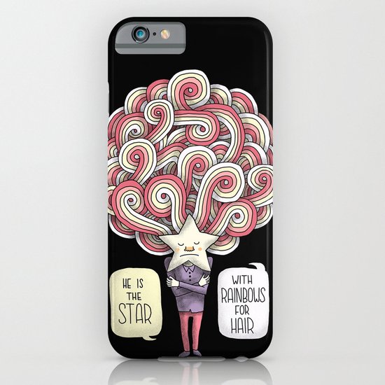 The Star with Rainbows for Hair iPhone & iPod Case