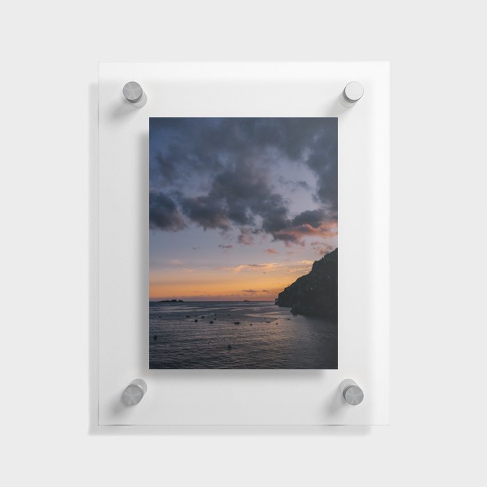 Amalfi Coast Sunset III Floating Acrylic Print