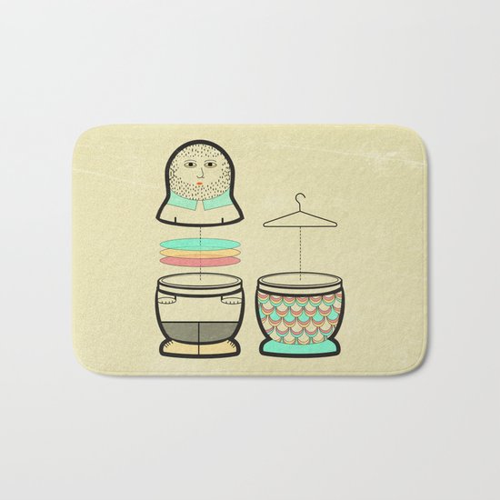 Everybody should have the opportunity to become a mermaid Bath Mat