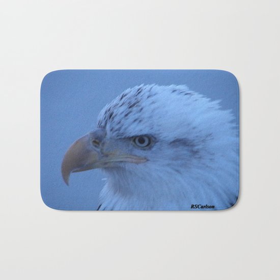 Young Eagle in Failing Light Bath Mat