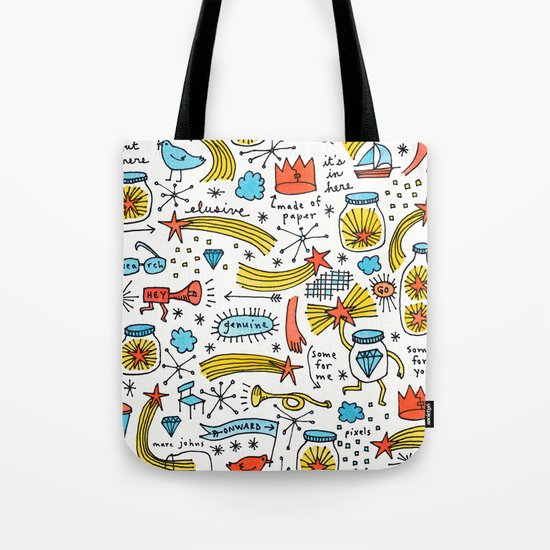 chasing stars and putting them in jars Tote Bag