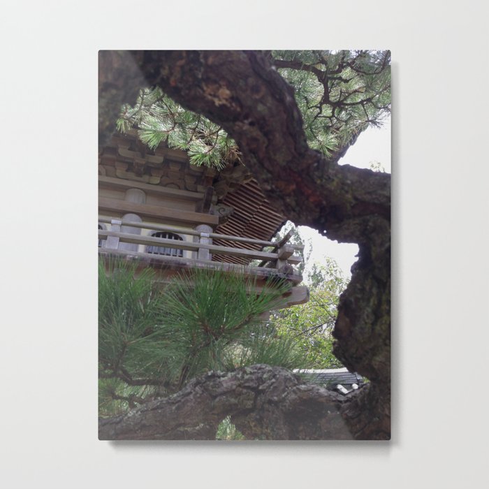 Temple through the Trees Photograph Metal Print