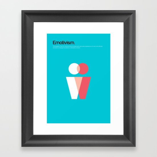 Emotivism Framed Art Print