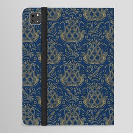 Luxe Pineapple // Navy Blue iPad Folio Case
