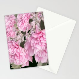 Pink Bouquet On A Black Background #decor #society6 #buyart Stationery Card