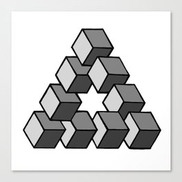 Impossible Cubes Canvas Print