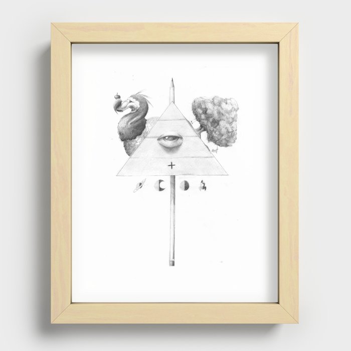 Mmm Cryptic  Recessed Framed Print