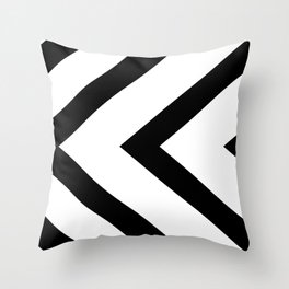 Black and White Geometric Pattern Throw Pillow