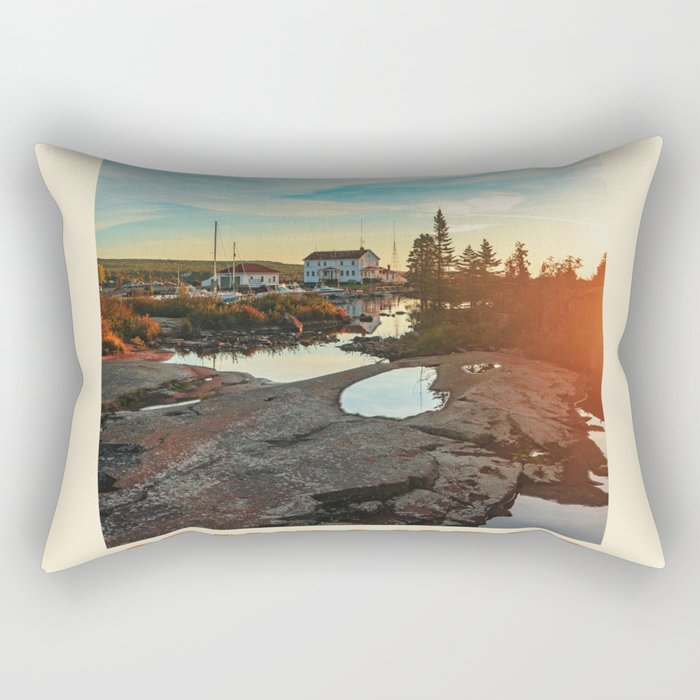 Grand Marais Minnesota Rectangular Pillow