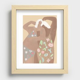 Chilling with your best friend Recessed Framed Print
