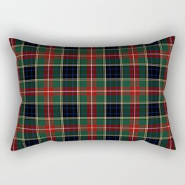 Black Stewart Tartan Rectangular Pillow
