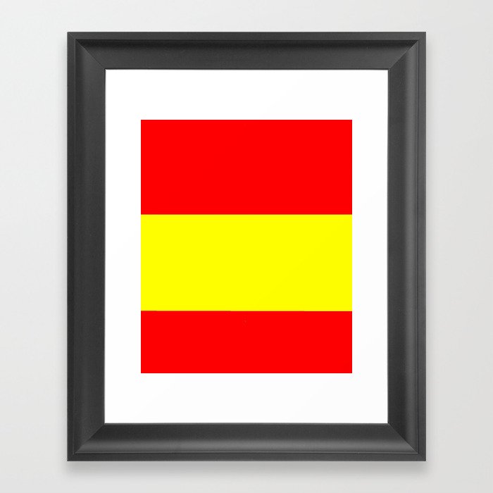 Flag Of Spain 4 Spain Espana Spanish Plus Ultra Espanol Castellano Madrid Barcelona Framed Art Print By Oldking Society6