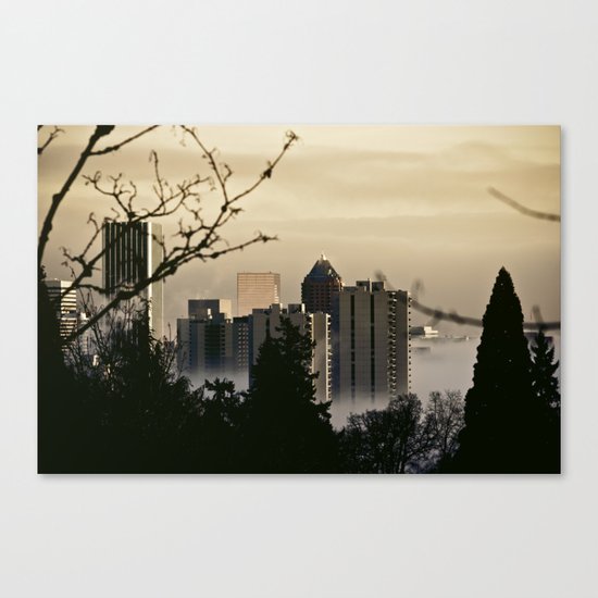 a visit from heaven Canvas Print