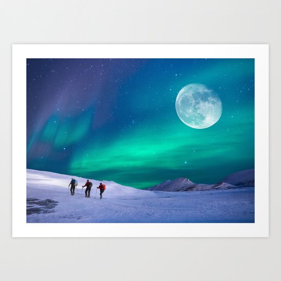 Night walkers Art Print