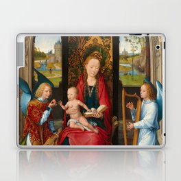 Madonna and Child with Angels, 1479 by Hans Memling Laptop Skin