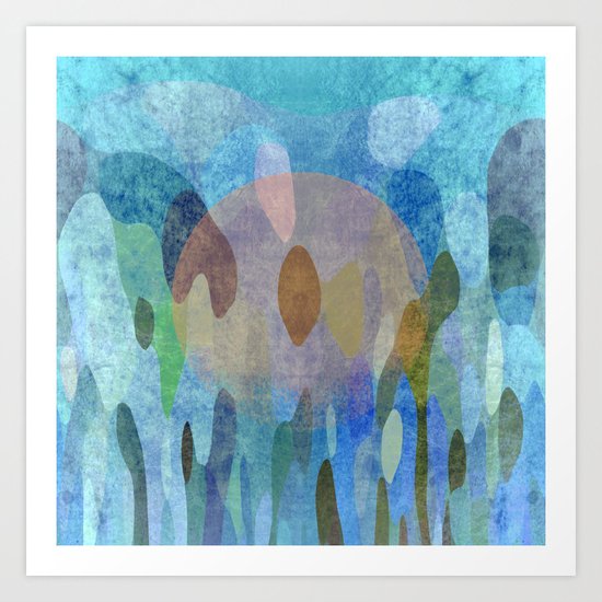 Sunrise in my garden Art Print