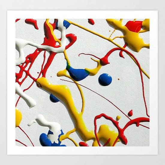 Ink Splatter Art Print