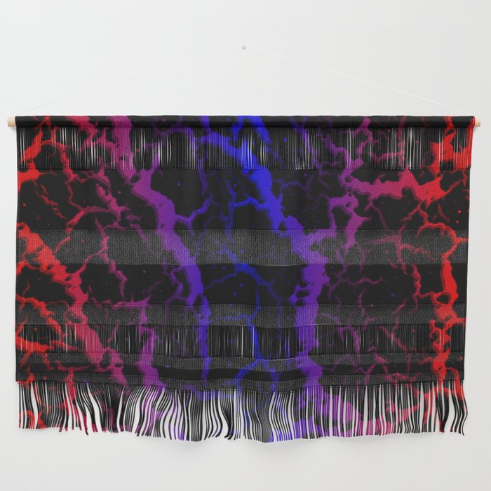 Cracked Space Lava - Red/Blue Wall Hanging