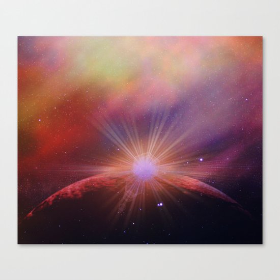 Mars rises Canvas Print