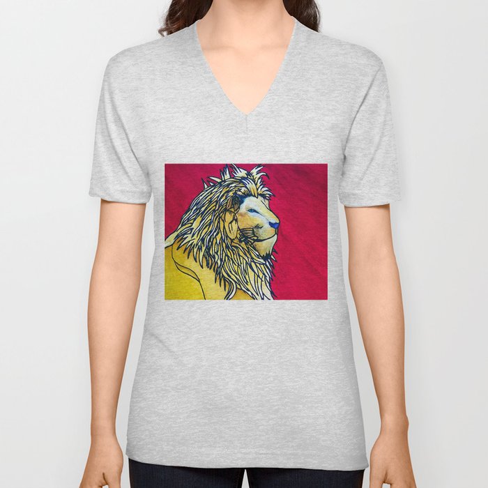 Lion Of Judah V Neck T Shirt