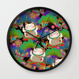 Mankei Neko pattern #011 Wall Clock