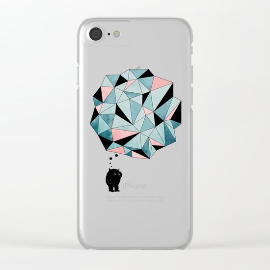 The Pondering Clear iPhone Case