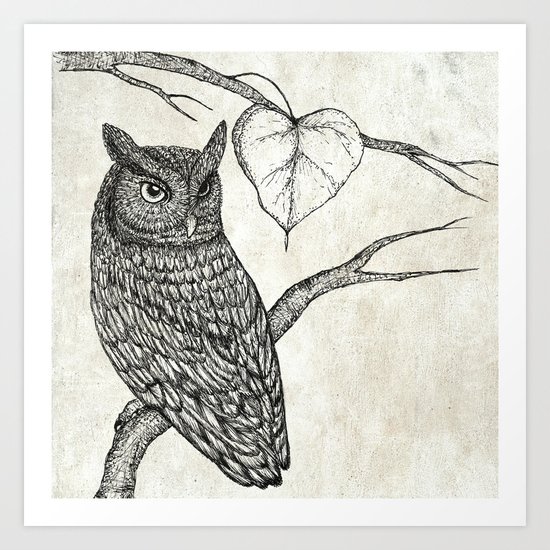 Great Horned Owl Art Print