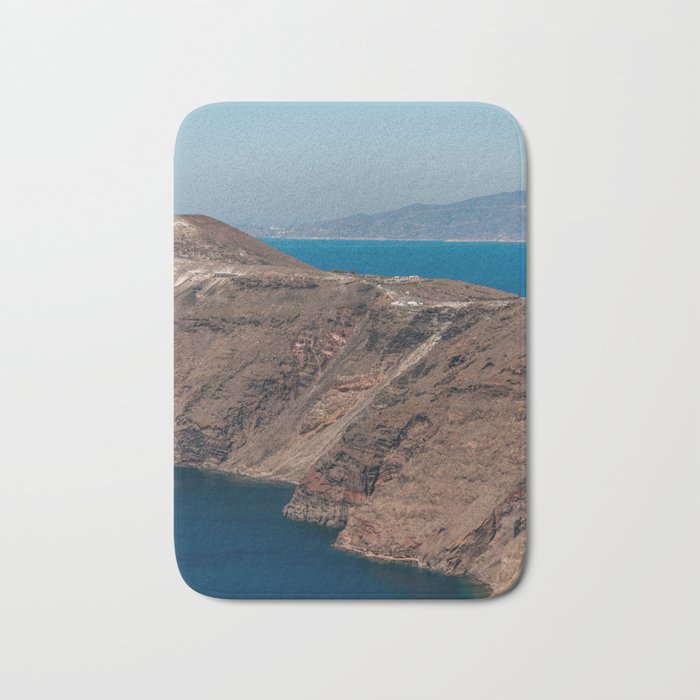 Coastline of Santorini | Volcanic Island & the Sea | Cycladic Islands of Greece, Europe | Landscape and Travel Photography Bath Mat