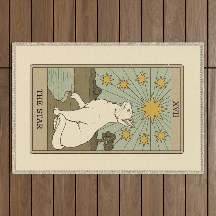 The Star - Cats Tarot Outdoor Rug