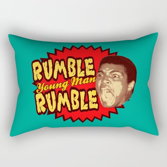 Rumble Young Man Rumble | Ali Rectangular Pillow