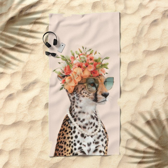 Cheetah towels best sale