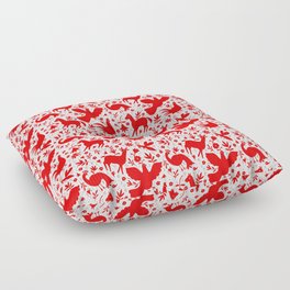 Otomi in red Floor Pillow