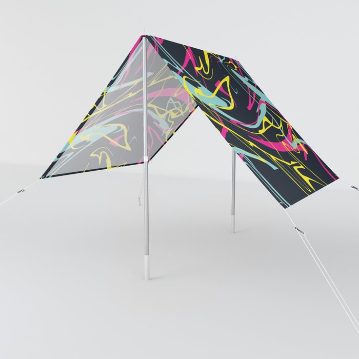 Acrylic paint splatter paint pattern abstract watercolor Sun Shade