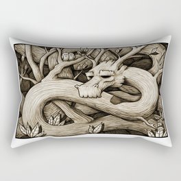 Tree Dragon Rectangular Pillow