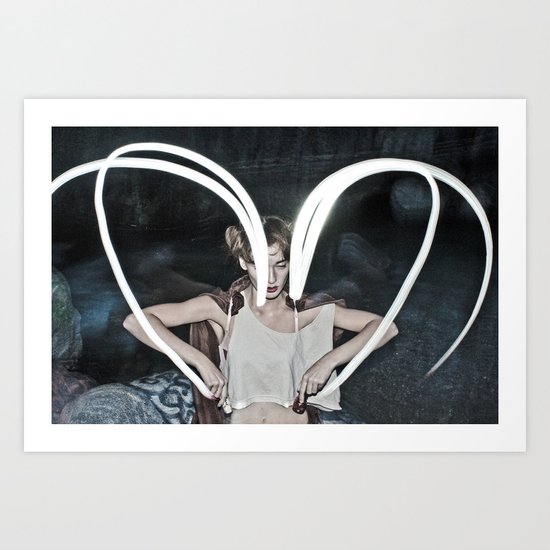 the unbearable darkness of being Art Print