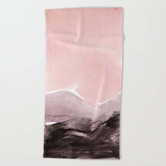 blush & mauve Beach Towel