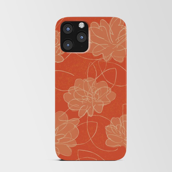 lucky red flowers iPhone Card Case