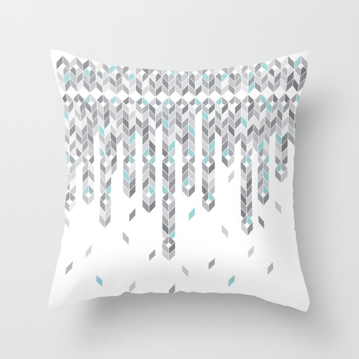 Icicles Throw Pillow