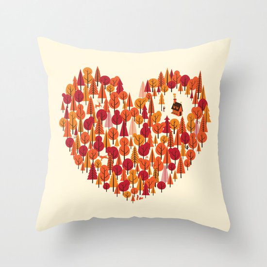 Wild at Heart Throw Pillow