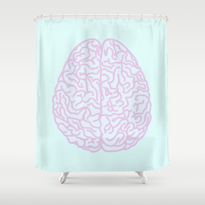 Pastel Brain Shower Curtain