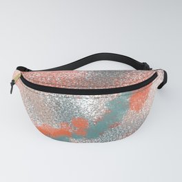 Orange and Blue Abstract Fanny Pack