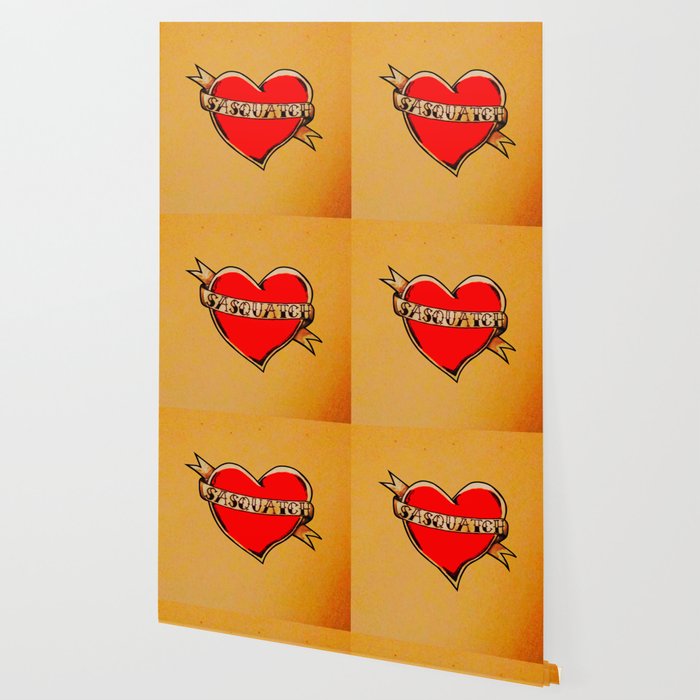 My Heart Belongs To Sasquatch Wallpaper By Birdiebeard Society6