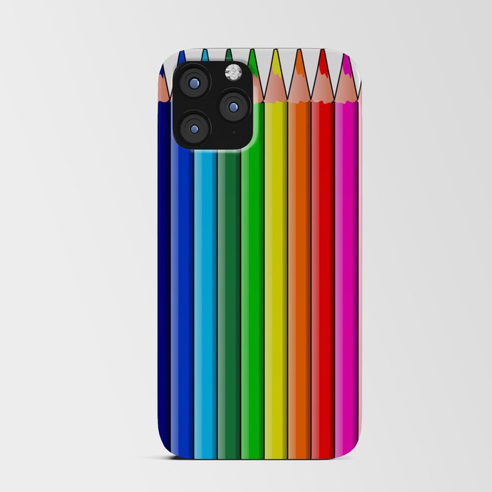 Coloured Pencils iPhone Card Case