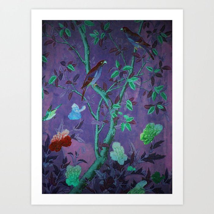 Aubergine & Teal Chinoiserie Kunstdrucke Aubergine & Teal Chinoiserie Kunstdrucke