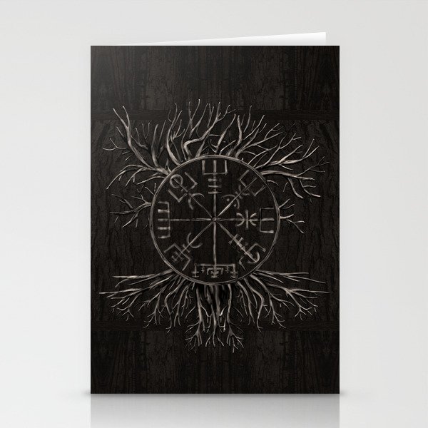 Vegvisir and Tree of life Yggdrasil Stationery Cards