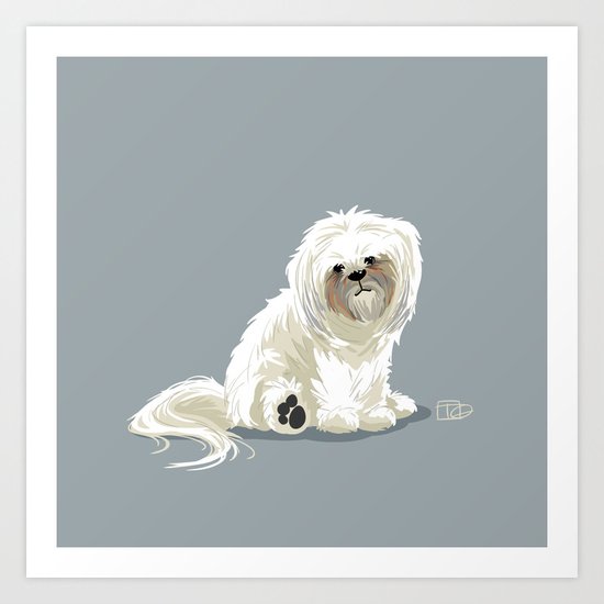 Mugsy the Shih Tzu Art Print