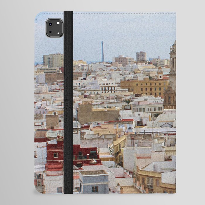 Spain Photography - Overview Over The City Of Cádiz iPad Folio Case