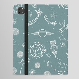 space voyage grey iPad Folio Case