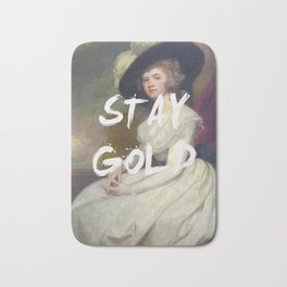 STAY GOLD Bath Mat | Staygold, Gallerywallart, Largewallart, Fineartprint, Typography, Pop Art, Graphicdesign, Quoteprint, Digital 